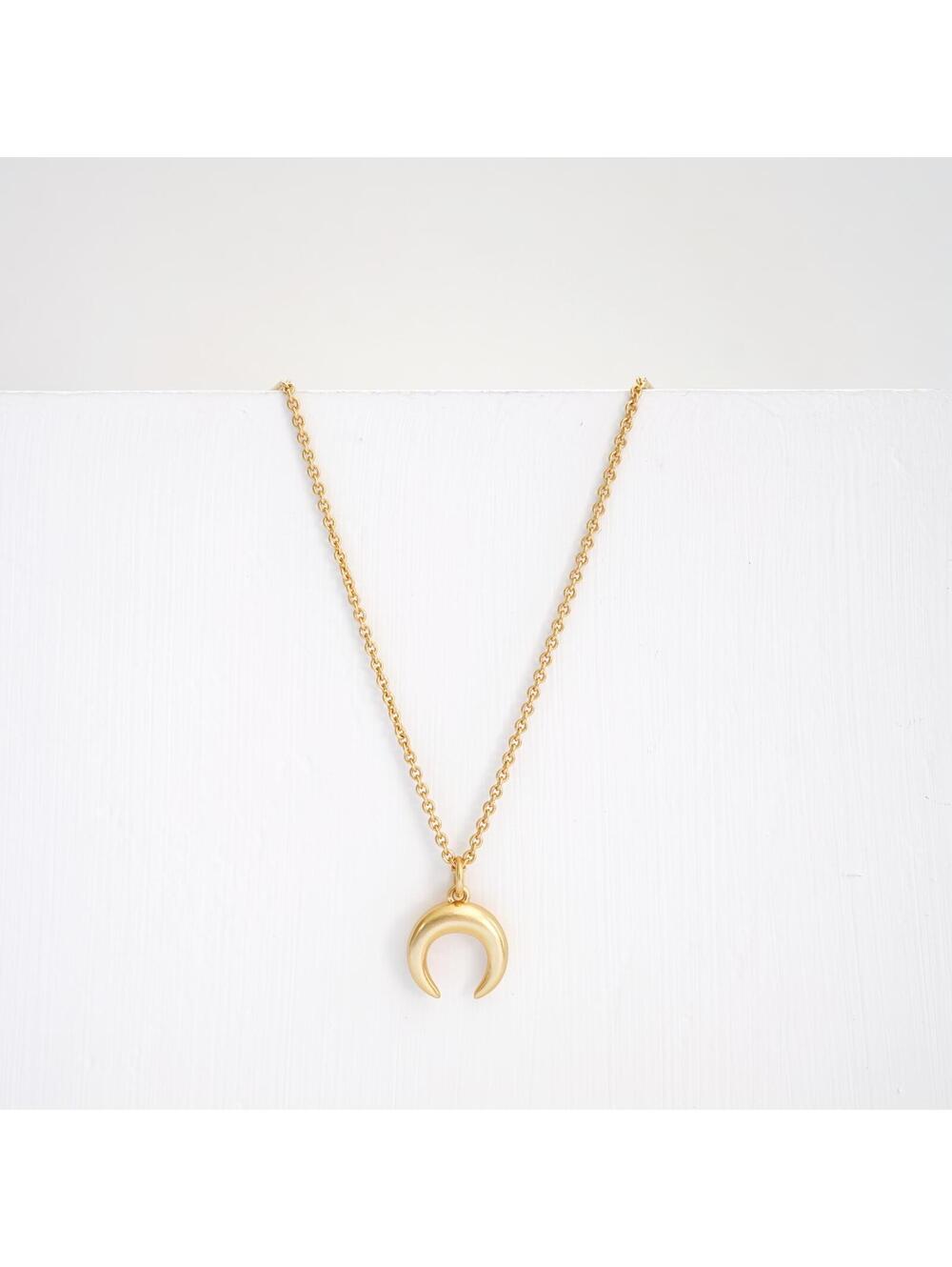 Madewell Chunky Crescent Moon Necklace - Picture 2 of 3